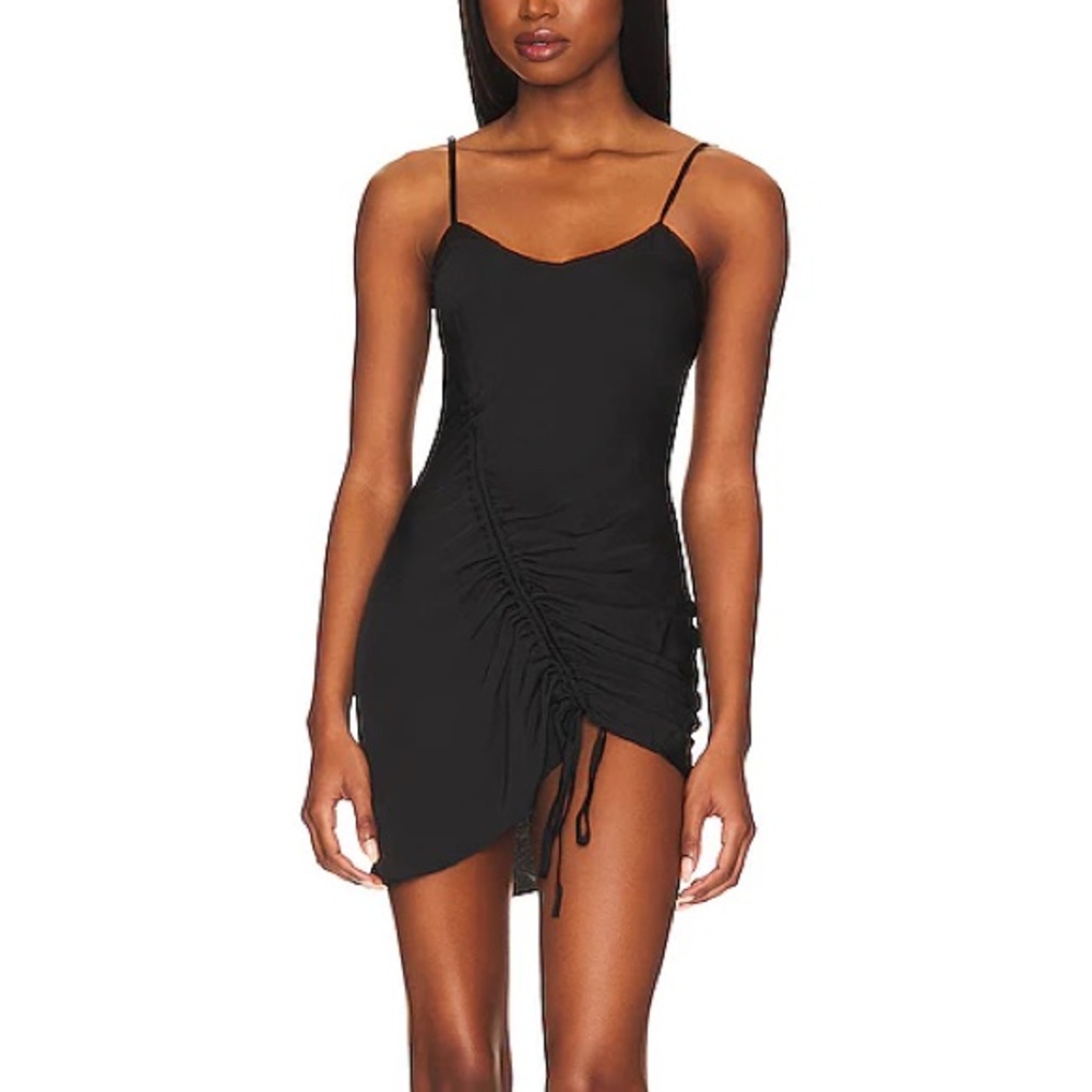 NEW Free People By My Mini Slip Dress in Solid Black Women's Size Small